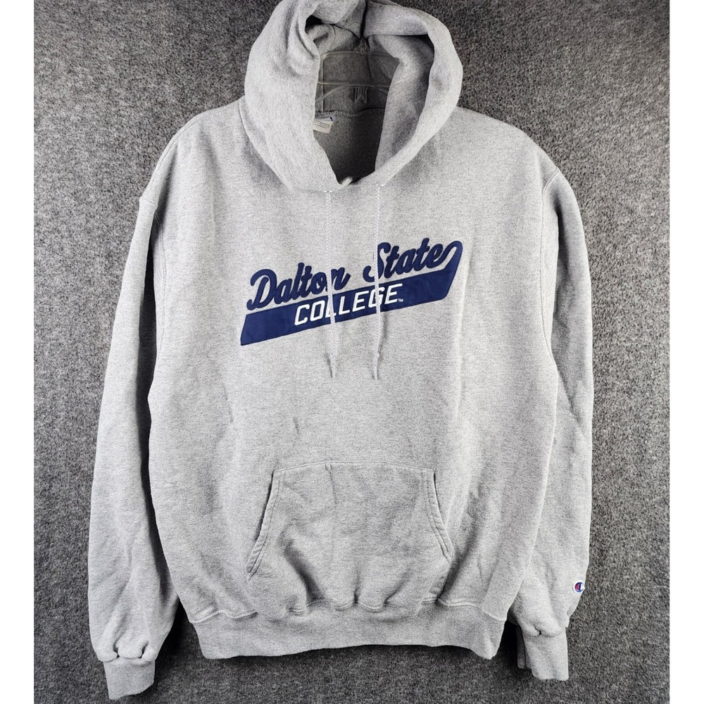 Dalton State Hoodie Mens L Gray CS2071 Champion NCAA Roadrunners EUC